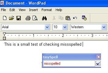 Word Pad Spell Check